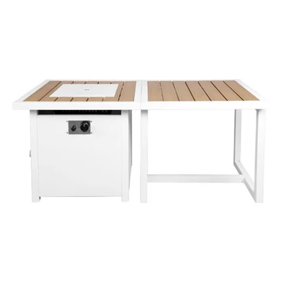 Propaanvuurplaats met tankopslag